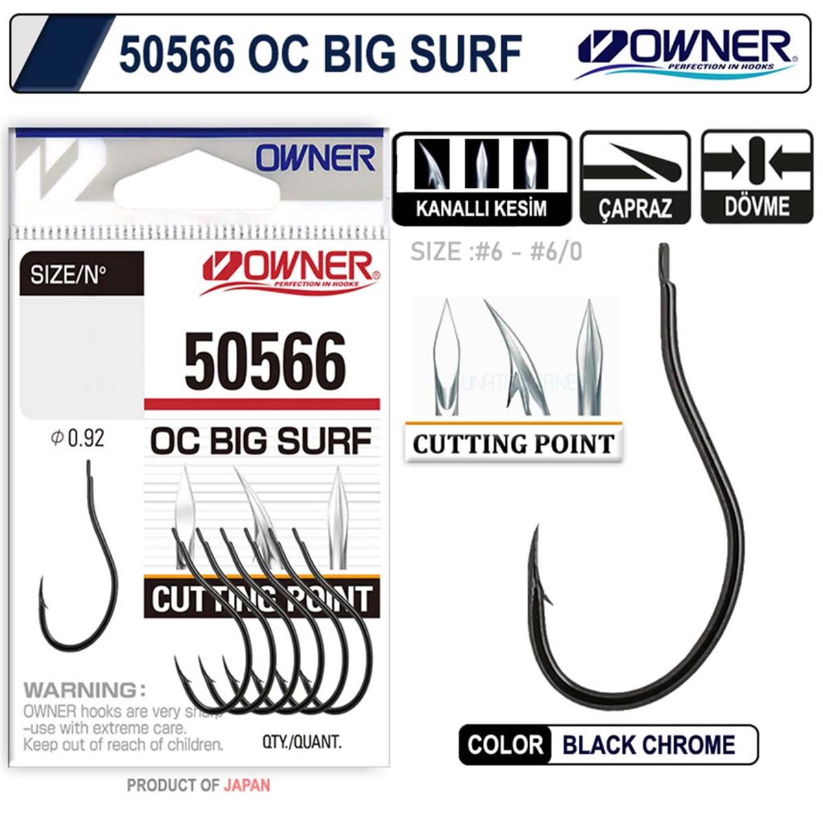 Owner 50566 Cut Big Surf İğne No:3/0 5 Li Paket