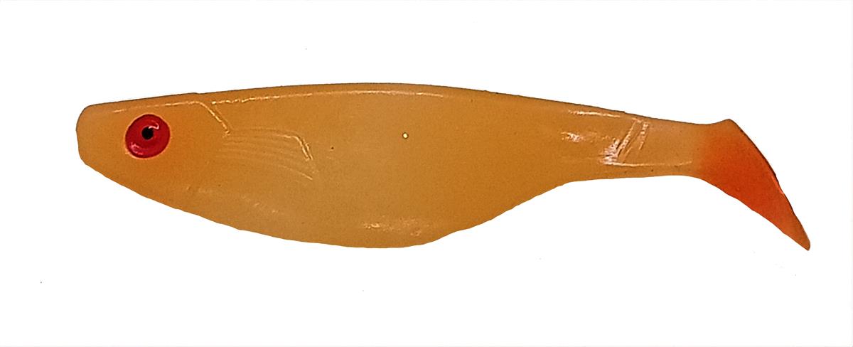 Pelican 100 mm Kırmızı Gözlü Turunculu Silikon Balık