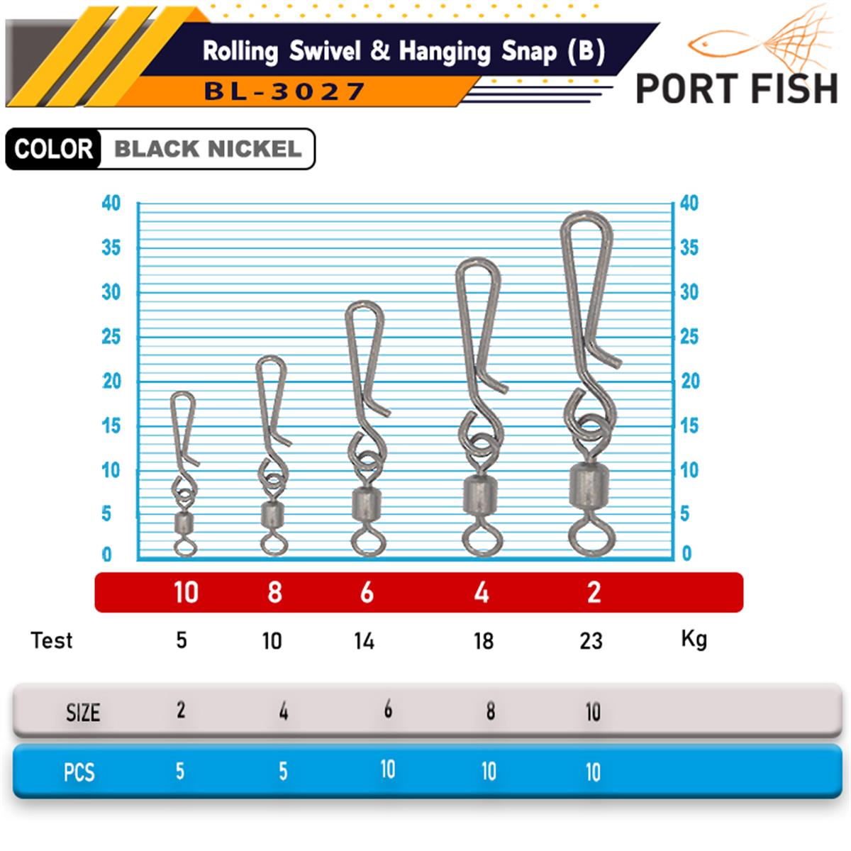 Portfish BL-3027 5 Li Hızlı Değişim Fırdöndüsü No:4
