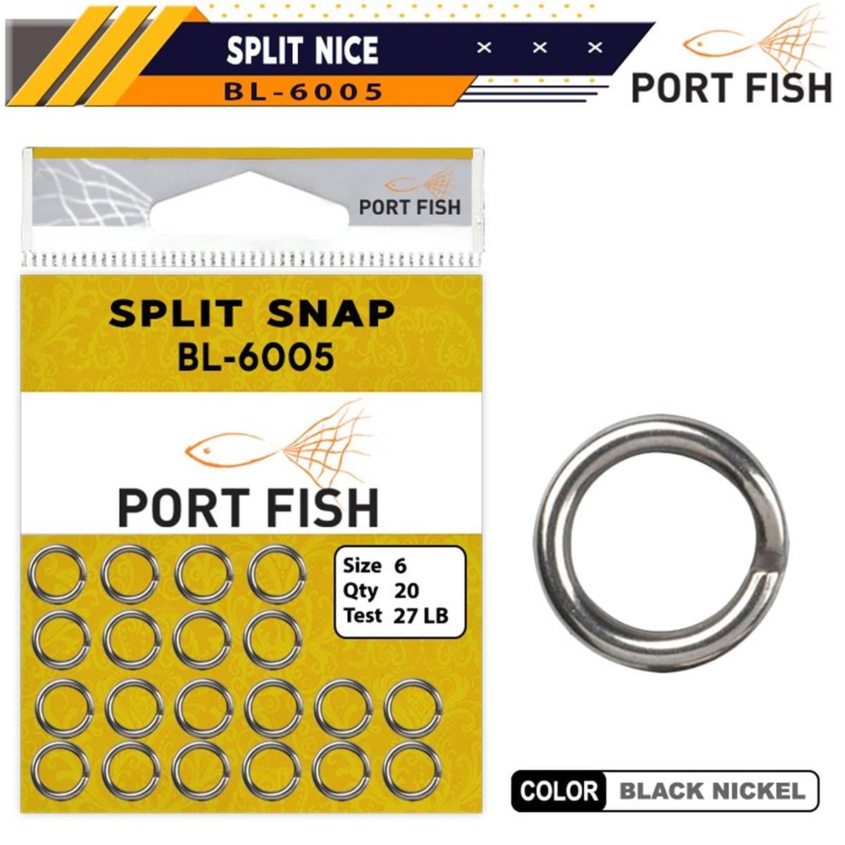 Portfish BL-6005 20 Li Kaşık Halkası No:6