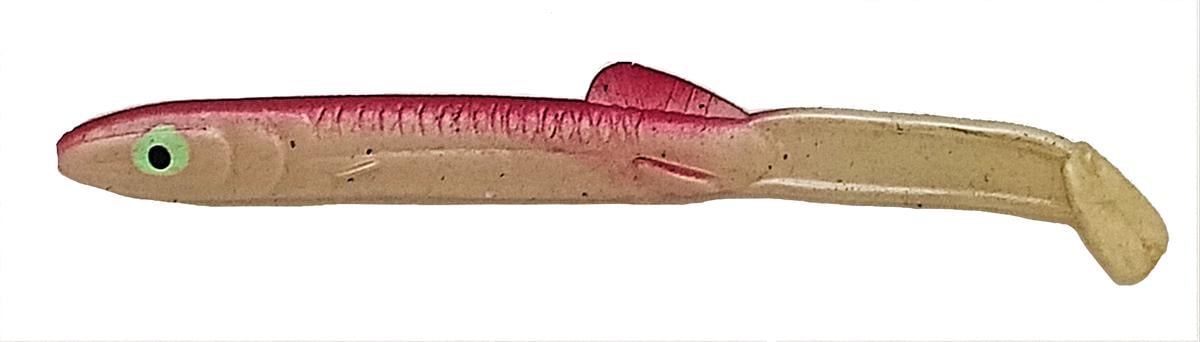 Remixon 105mm Sırt Kırmızı Raglou Silikon Balık