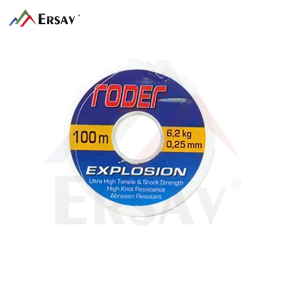Roder Explasion 0.25 mm 6.2 kg 100 m Misina