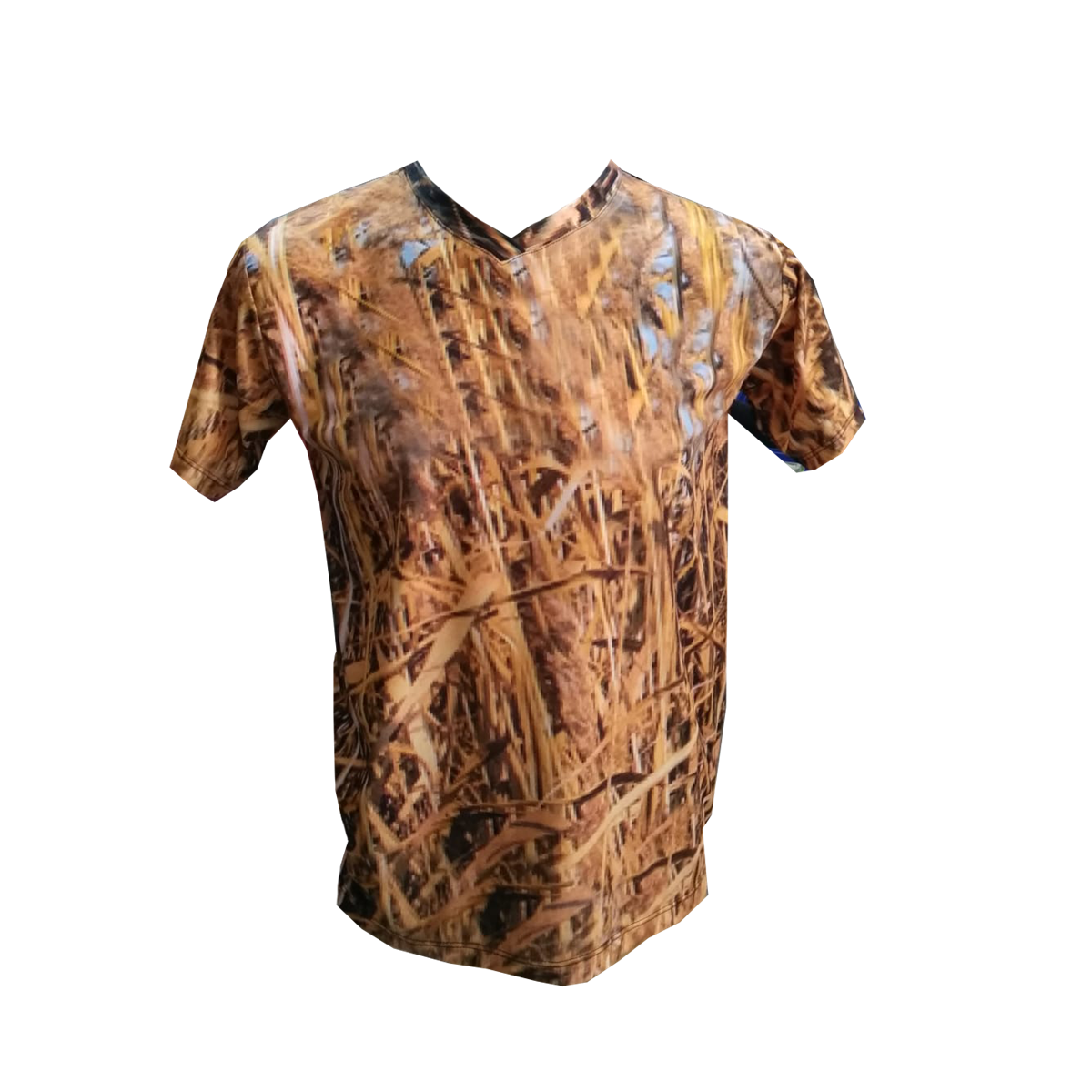 Sarı Saz Desen Tshirt S Beden
