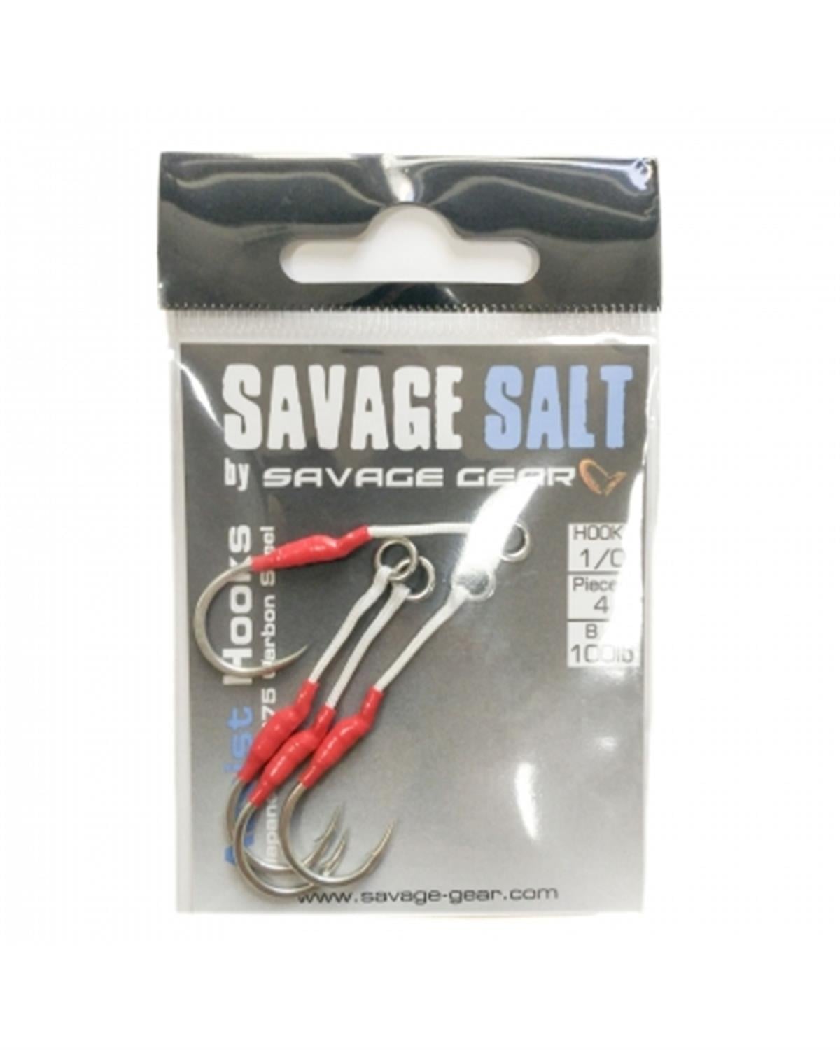Savage Gear Asist 80 Lbs Hook Single No:4 Kırmızı-Beyaz 4 Pcs