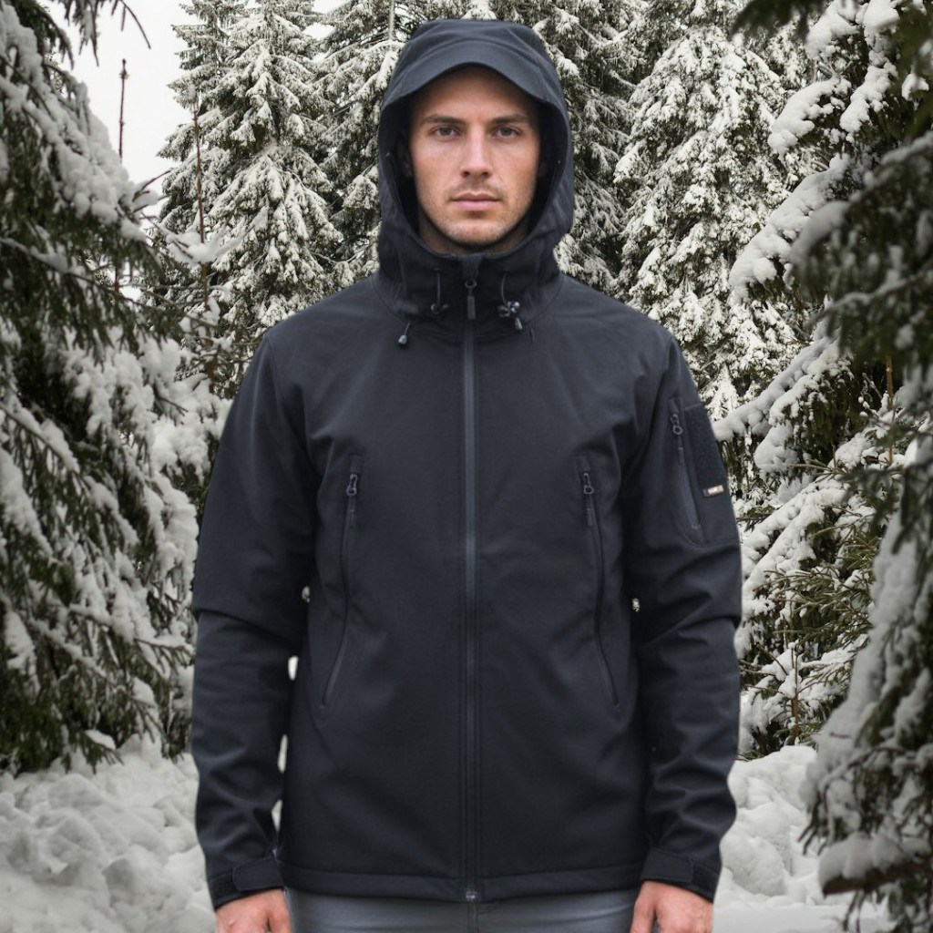 Tactical Softshell Mont - Siyah