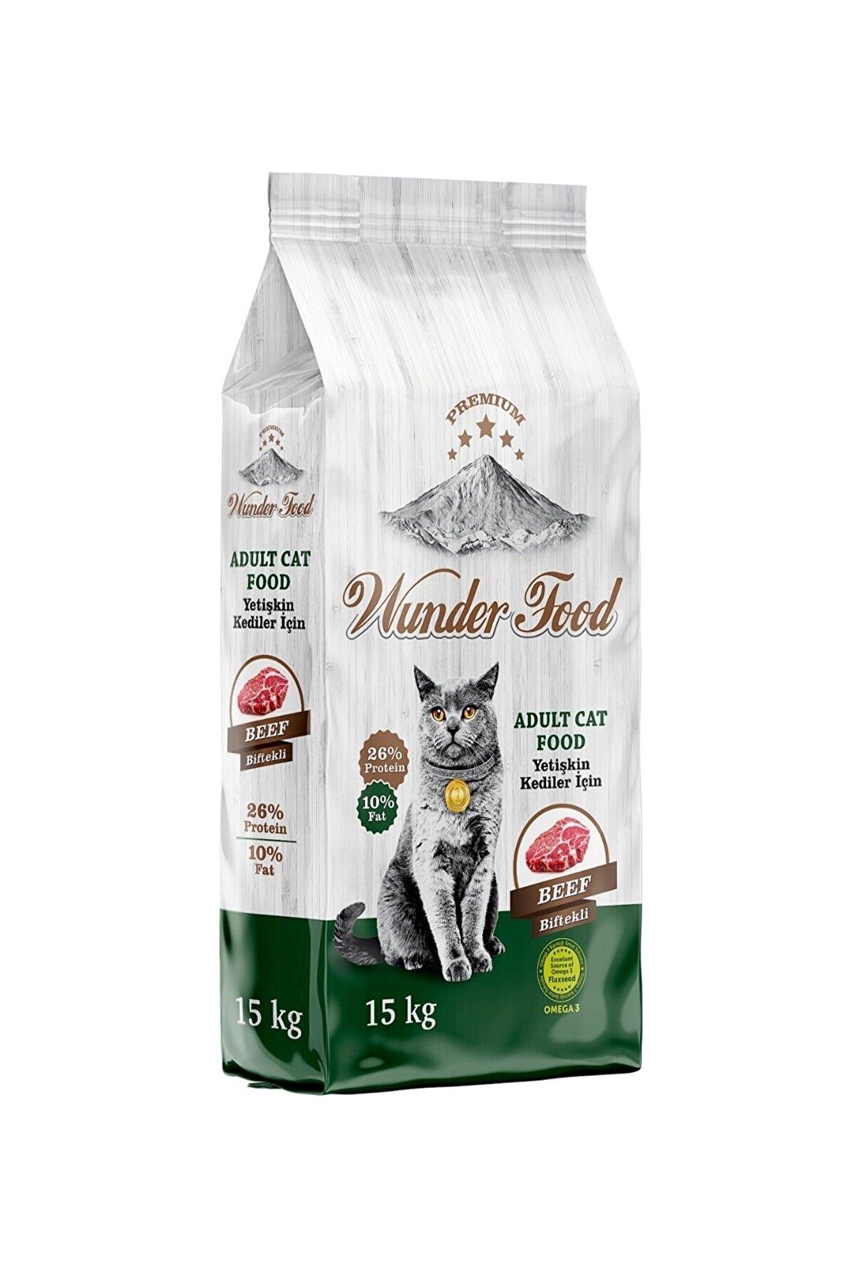 Wunder Food Kedi Maması  Beef 15 Kg