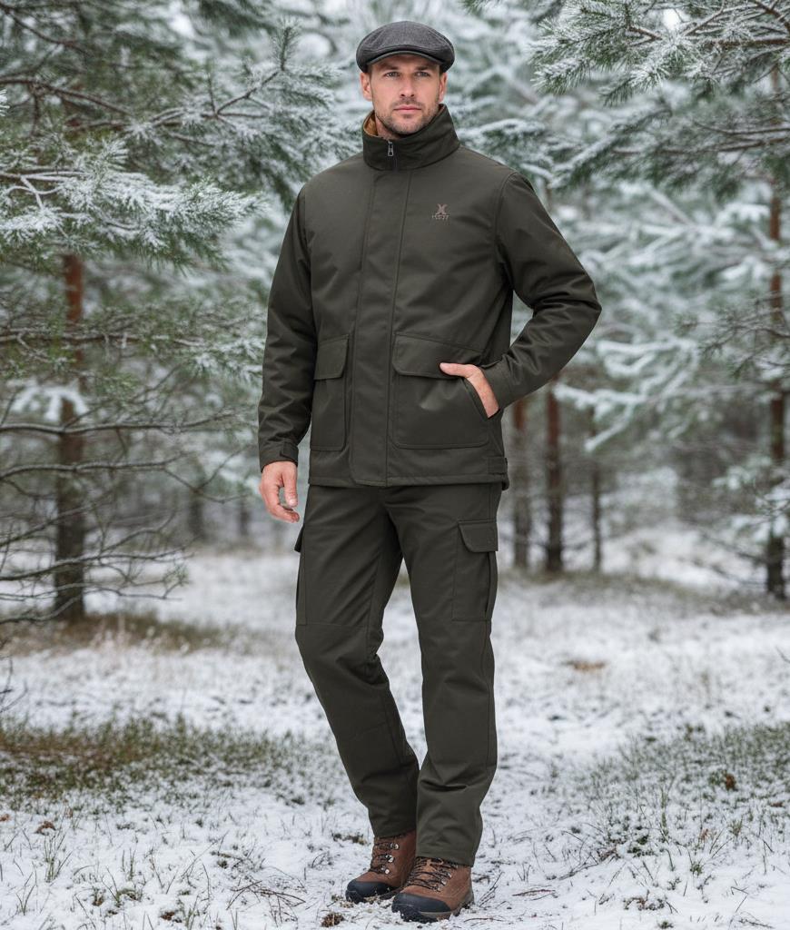 X Hunt Ustalar Kışlık Takım K.Haki (Mont - Pantalon)