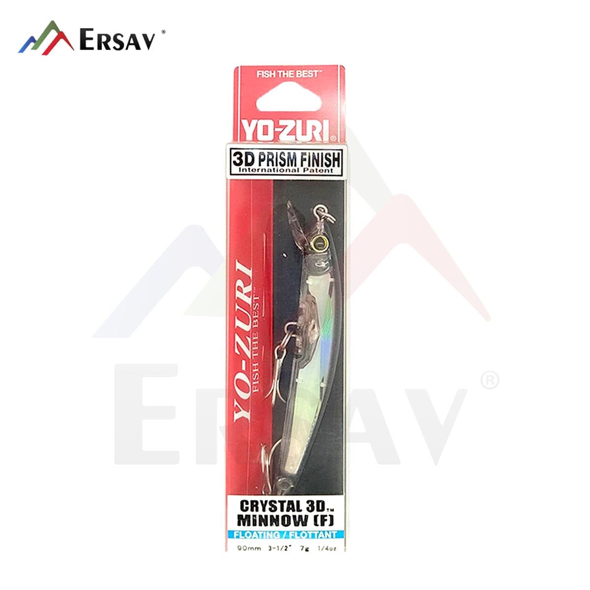 Yozuri Crystal 3D Minnow 9 cm 7 gr Floating Sahte Balık C:C4