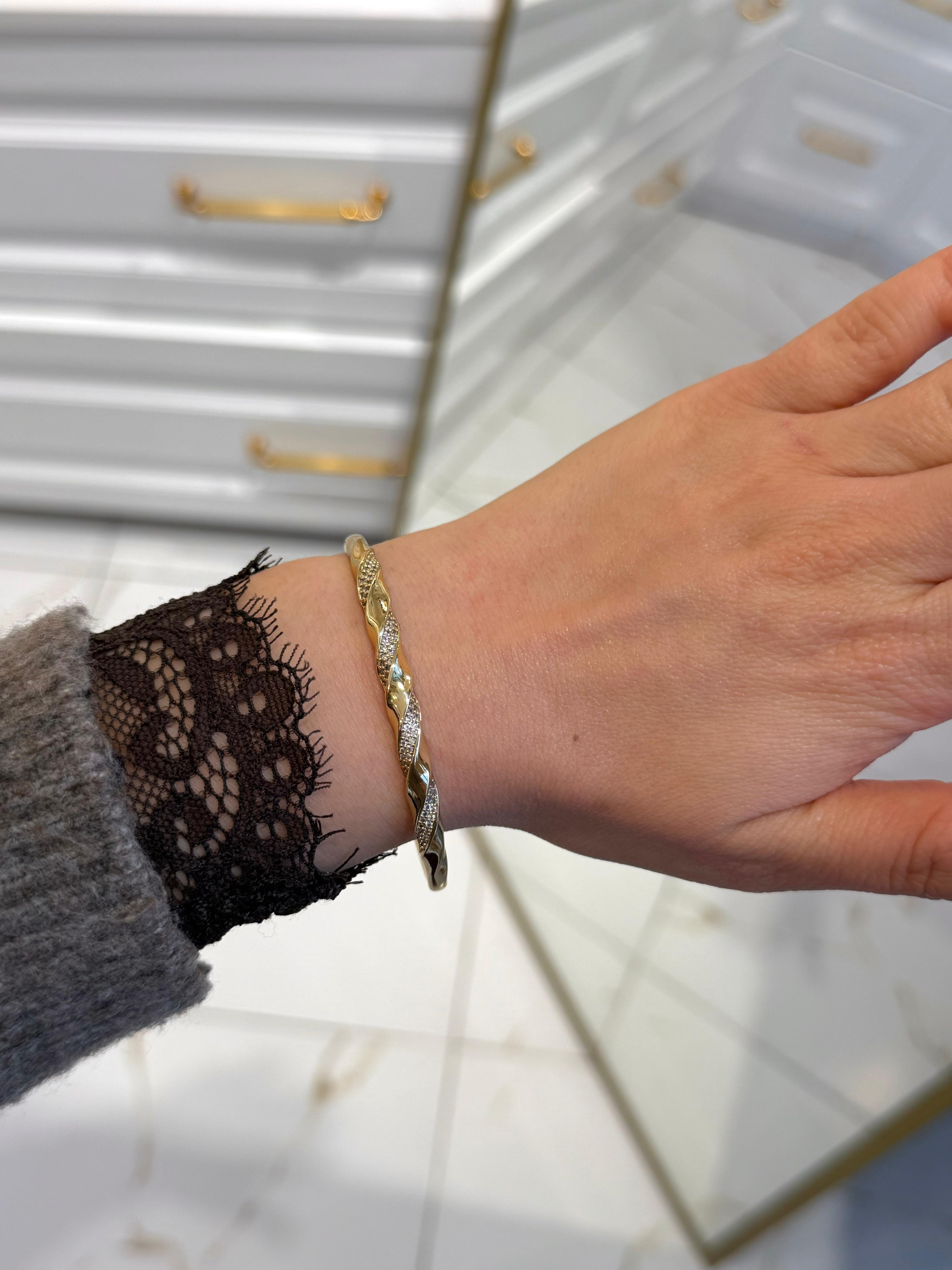 Özel Seri 14k Gold 60cm Sarmaşık Model Kelepçe