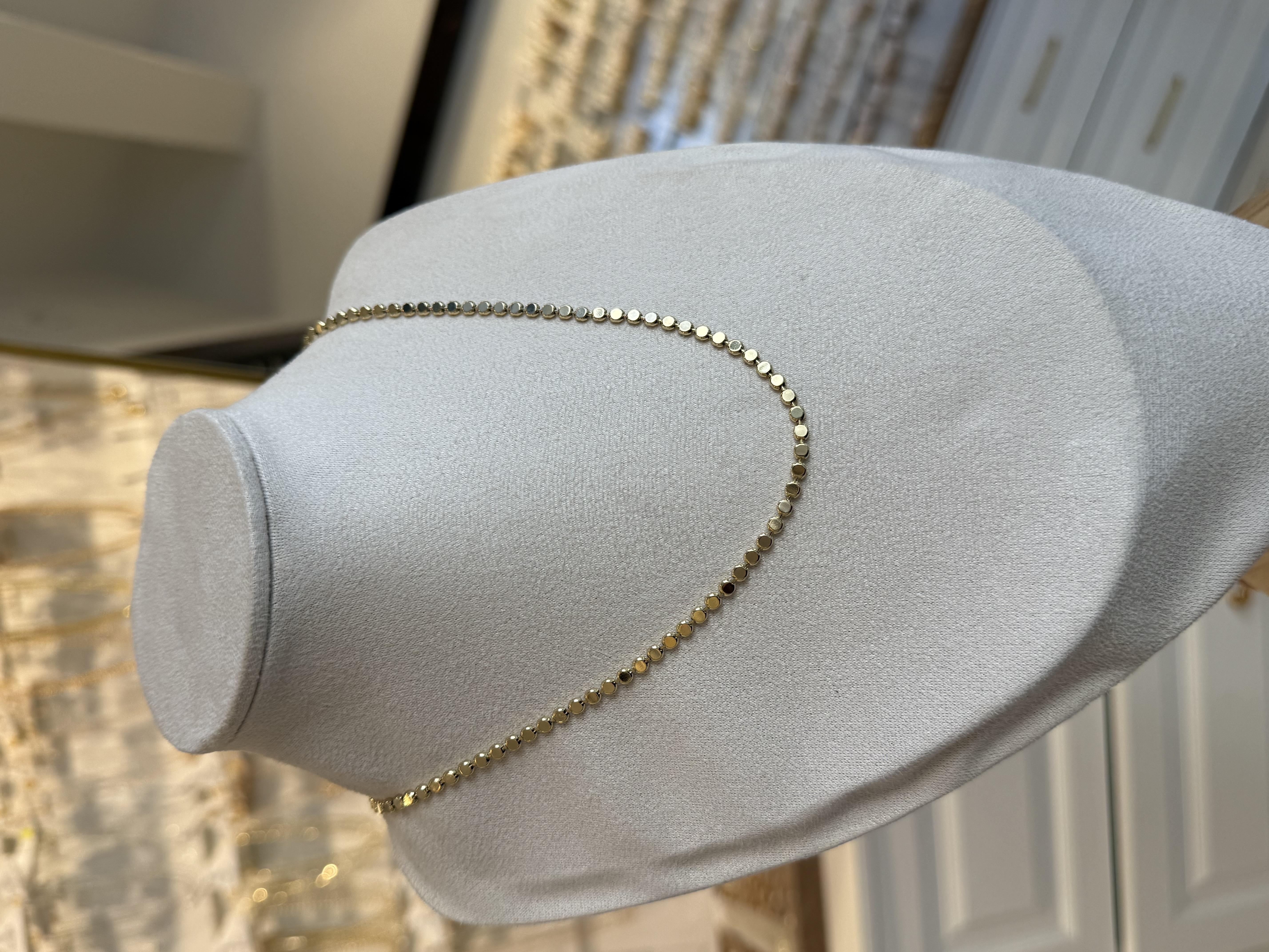Özel Seri Ezme Zincir 14k Gold 45cm