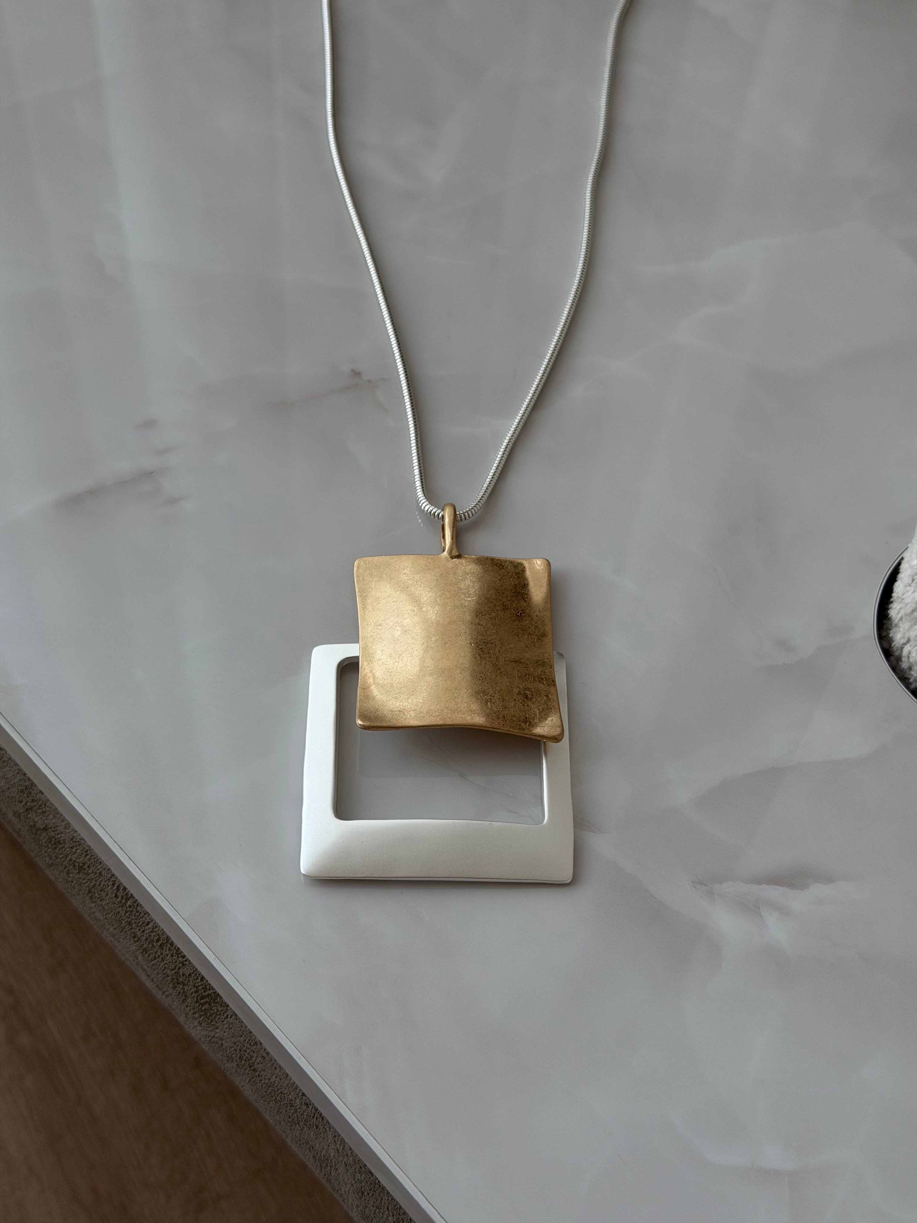 Quadra Gold-Silver Uzun Kolye