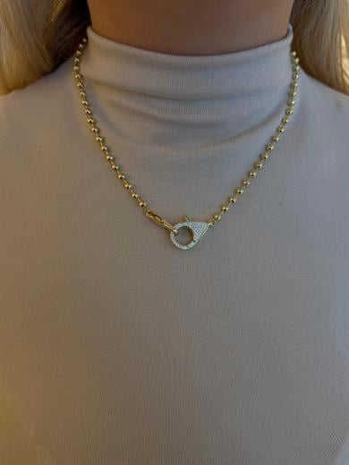 Marka Model Gold Clips Model Boncuk Zincir Kolye