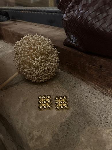 Marka Kare Gold Küpe