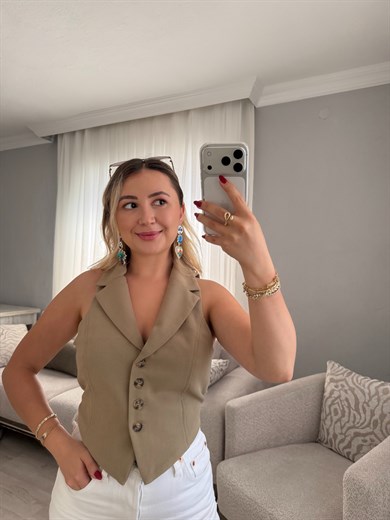 Marka Model Üçlü Desen Sallantılı Küpe