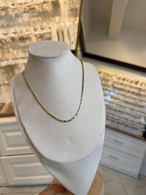Özel Seri Ezme Zincir 14k Gold 45cm