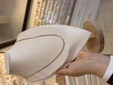 Özel Seri Ezme Zincir 14K Gold 60cm