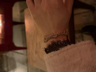 Özel Seri Nal Sembol Bileklik 14K Gold