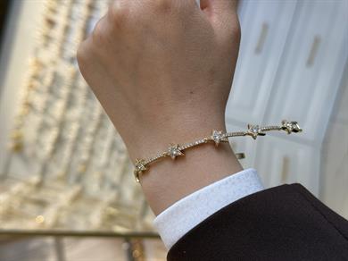 Stella Dorata 14K Gold Yıldız Bileklik