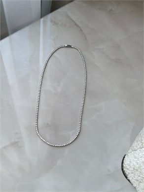 Silver Su Yolu Kolye 3mm