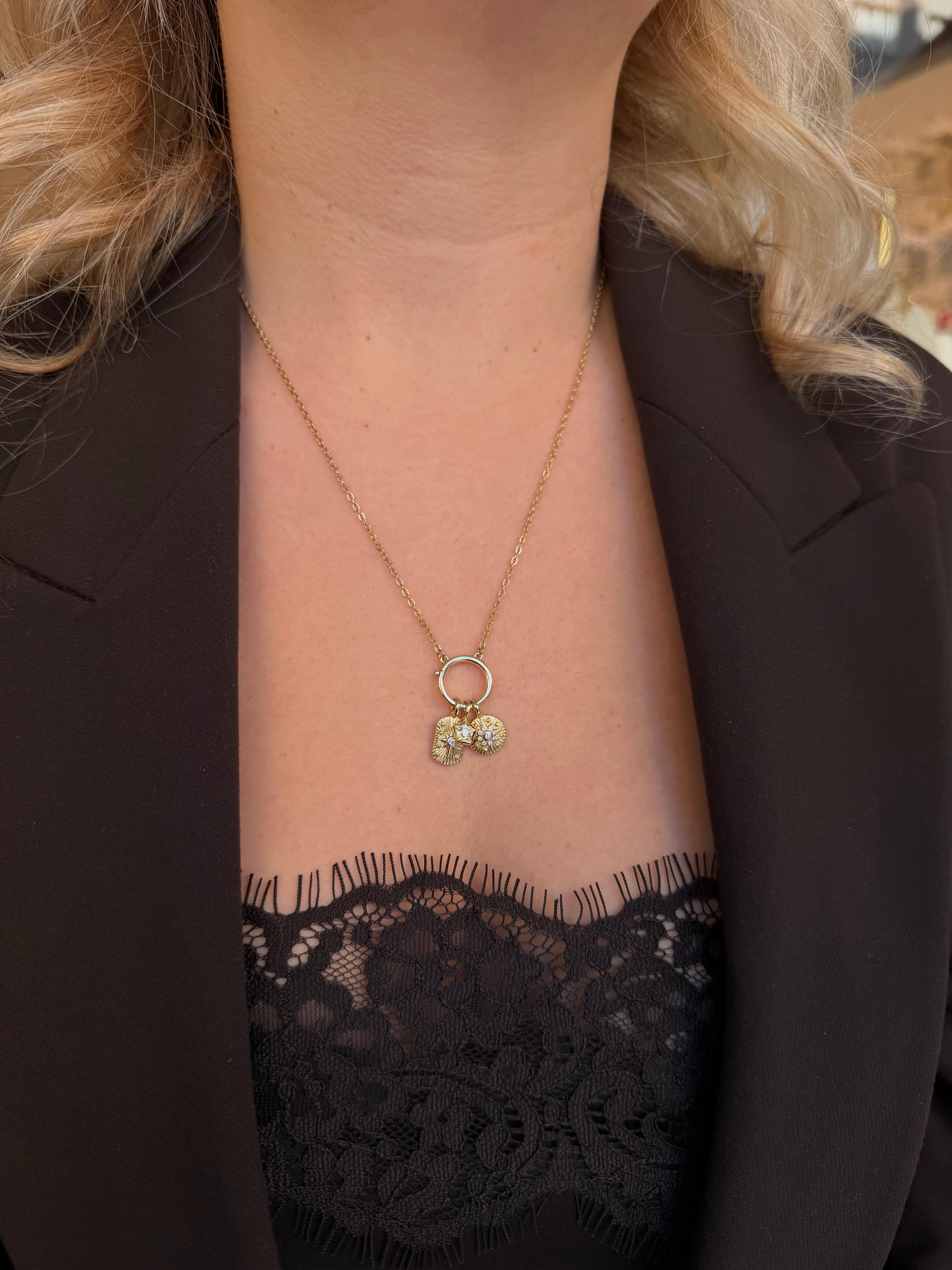 Özel Seri 14k Gold Charm Model Kolye 