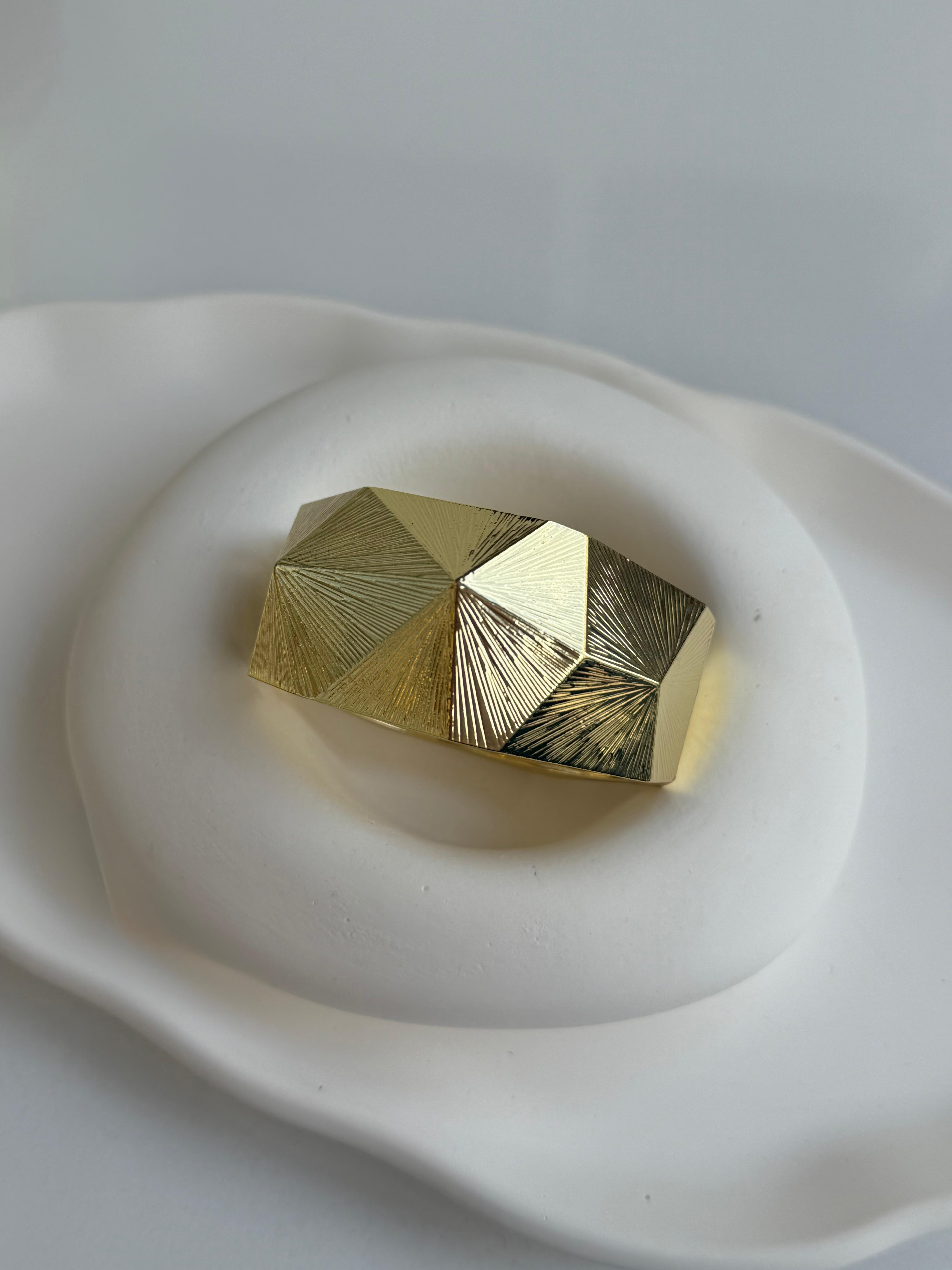 Özel Seri Geometrik Desen Gold Kelepçe