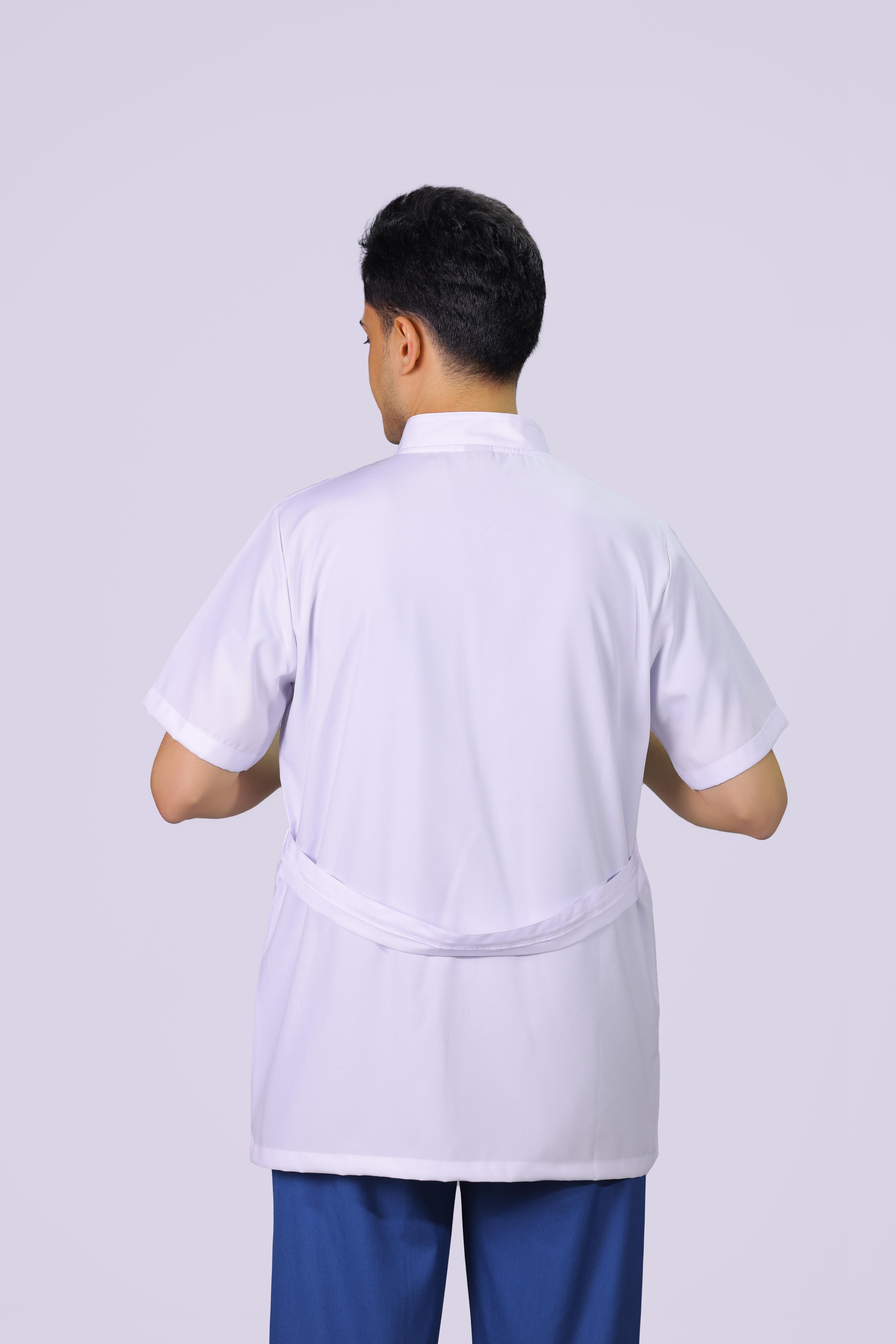 Erkek Hakim Yaka Kısa Kol Vizit Önlüğü