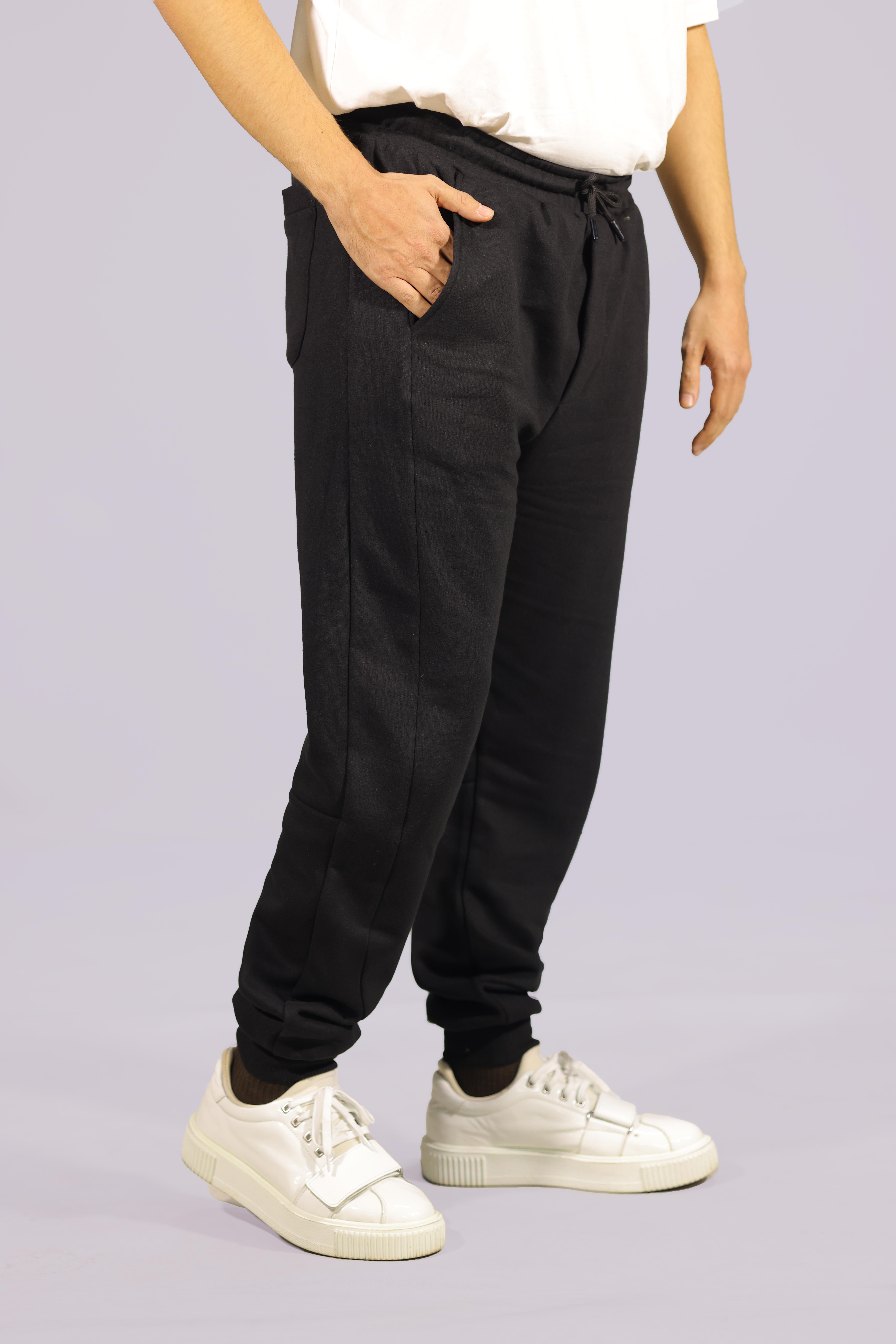 Erkek Regular Fit Basic Eşofman Altı Siyah