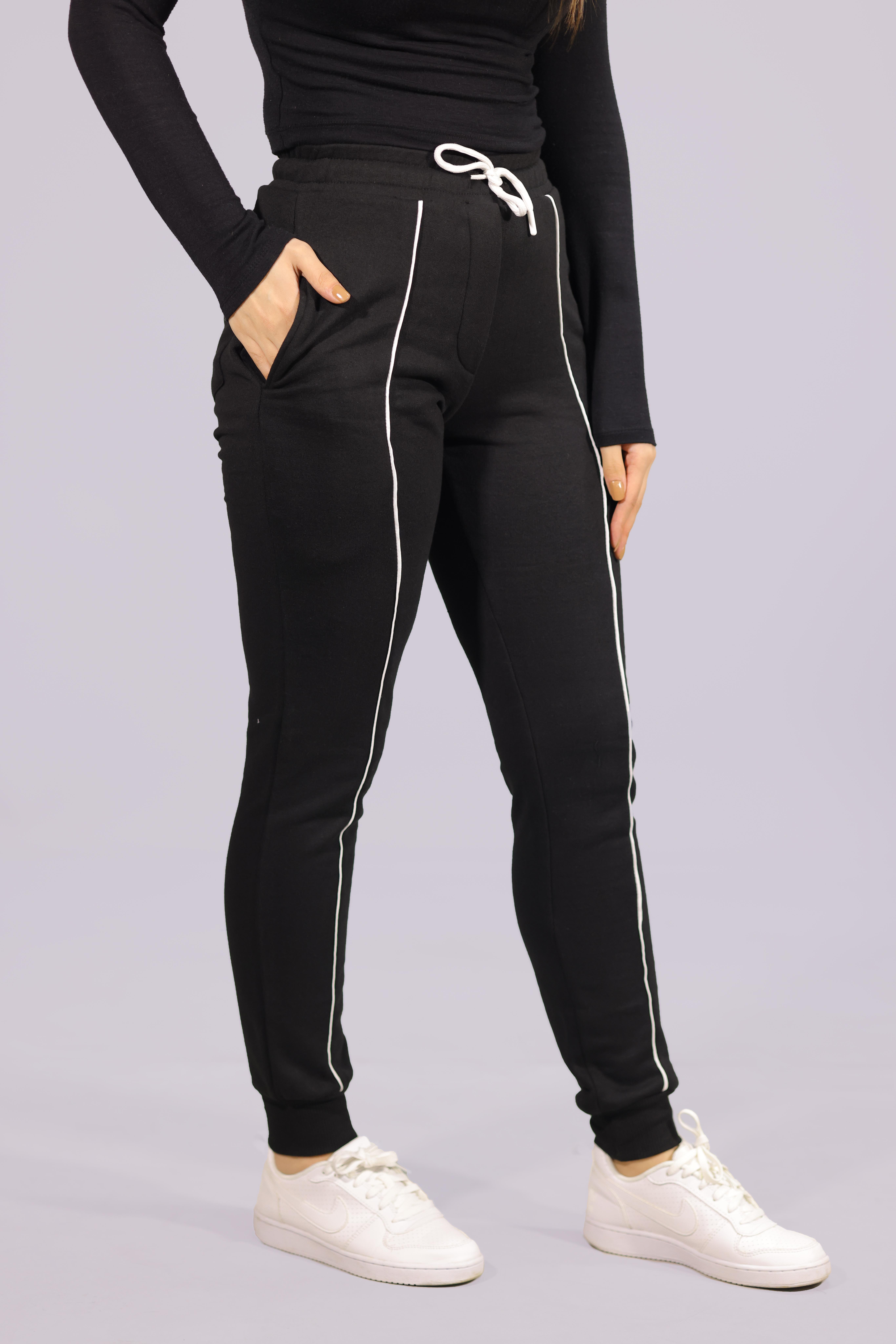 Kadın Slim Basic Eşofman Altı Siyah