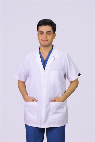Erkek Klasik Yaka Kısa Kol Vizit Önlüğü