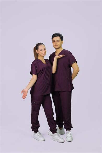 Mürdüm  Jogger Paça Lüks Likralı Unisex Üniforma Takımı