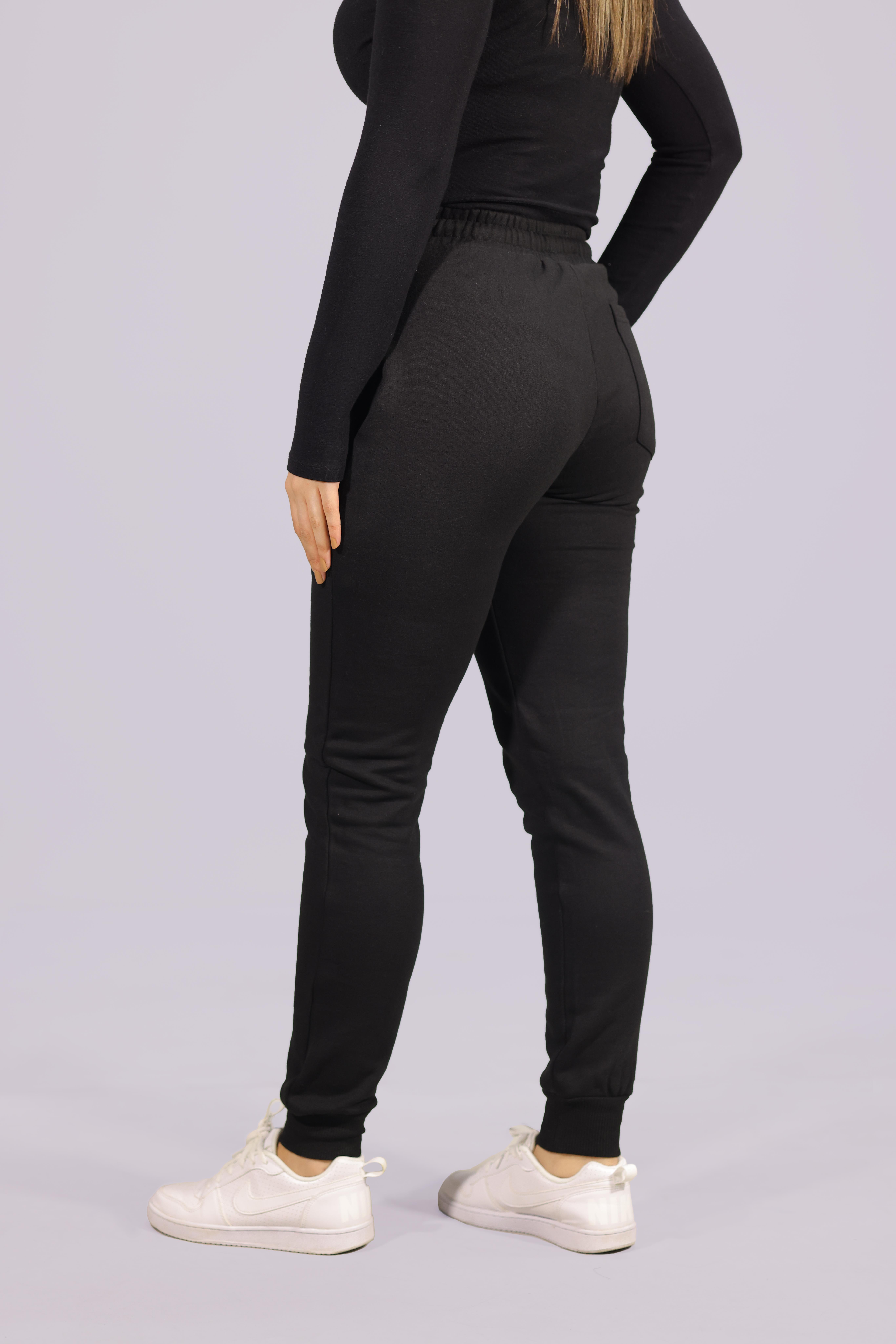 Kadın Slim Basic Eşofman Altı Siyah