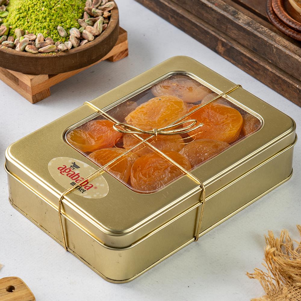 Kuru Kayısı 1 Kg Metal Kutu