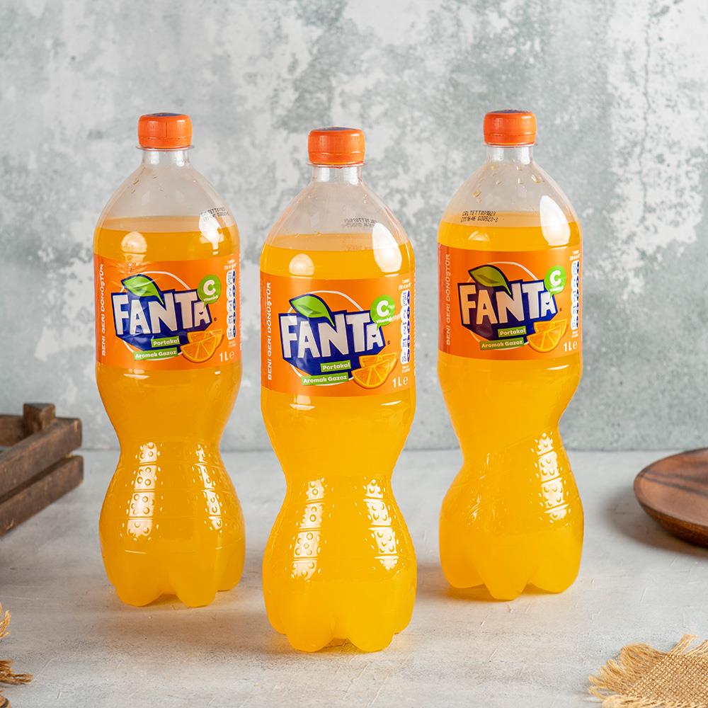 Fanta Portakal Aromalı Gazoz 1 Litre