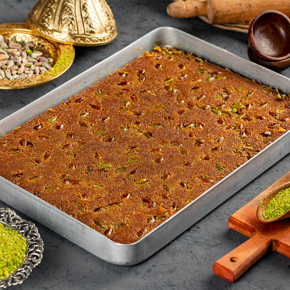 Fıstıklı Düz Kadayıf Tepsi 1 Kg