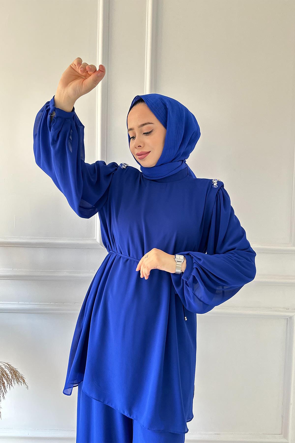 FAMELİN OMUZ TAŞLI TKM 9296 Saks