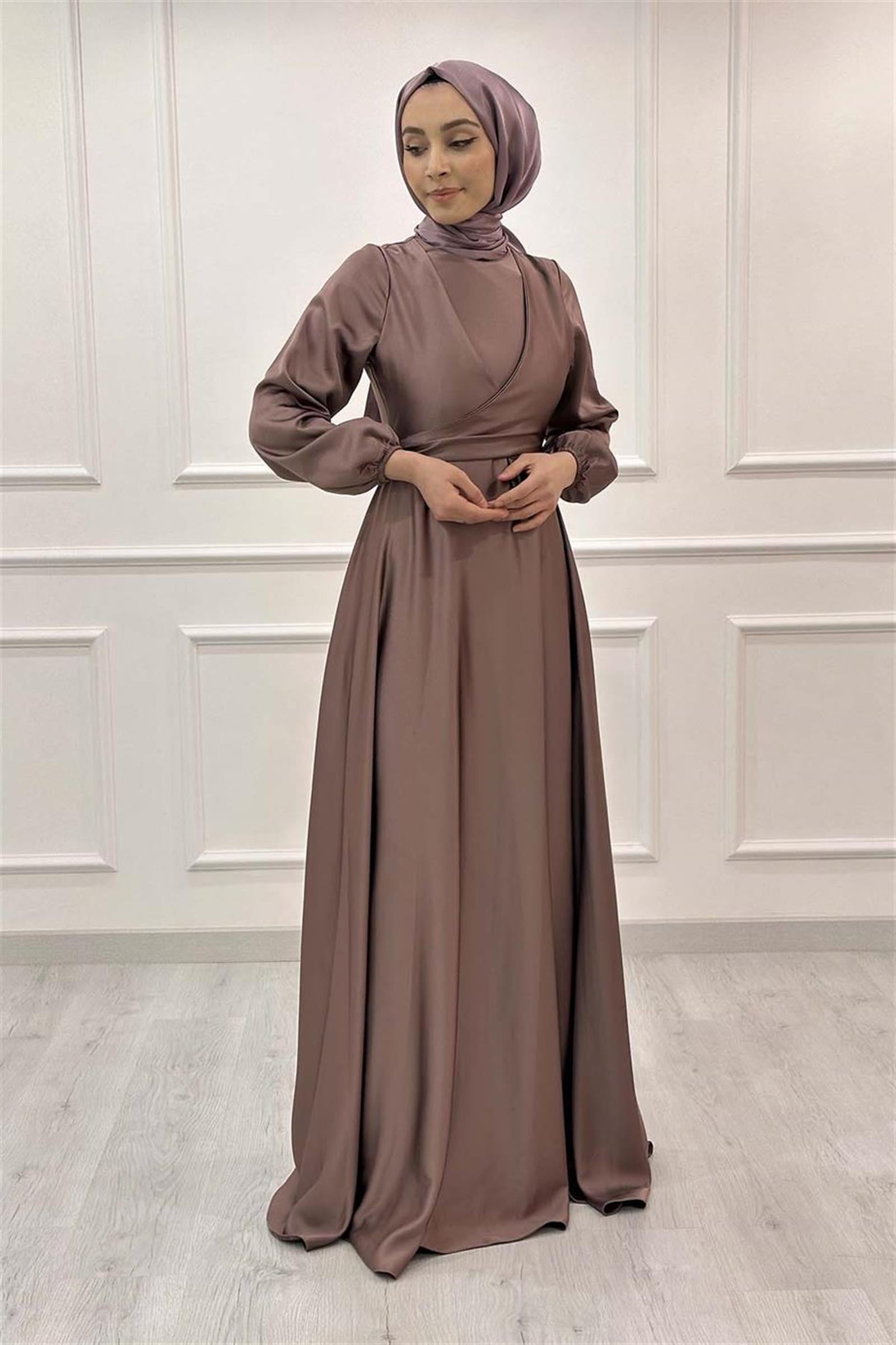 V Yaka Saten Abiye 3090 Lila