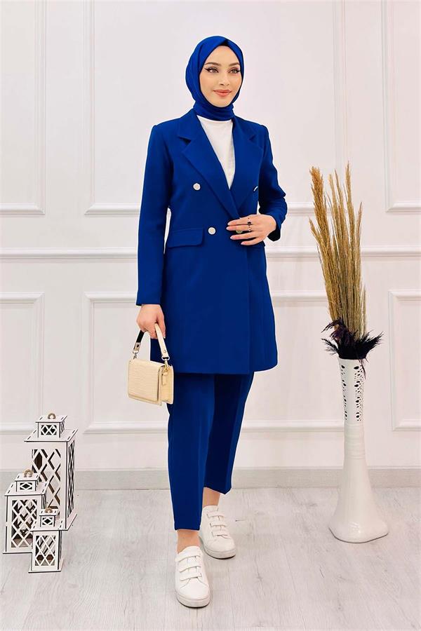 4 Düğmeli Ceketli Tkm 393 İndigo
