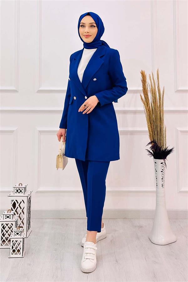 4 Düğmeli Ceketli Tkm 393 İndigo