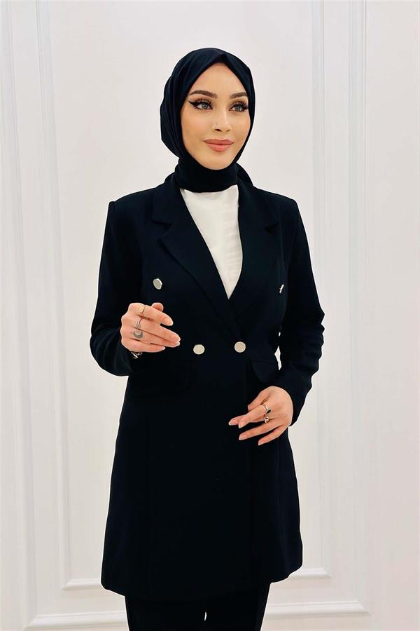 4 Düğmeli Ceketli Tkm 393 Siyah