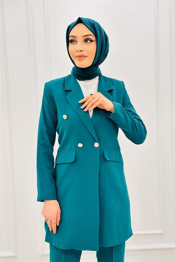 4 Düğmeli Ceketli Tkm 393 Yeşil