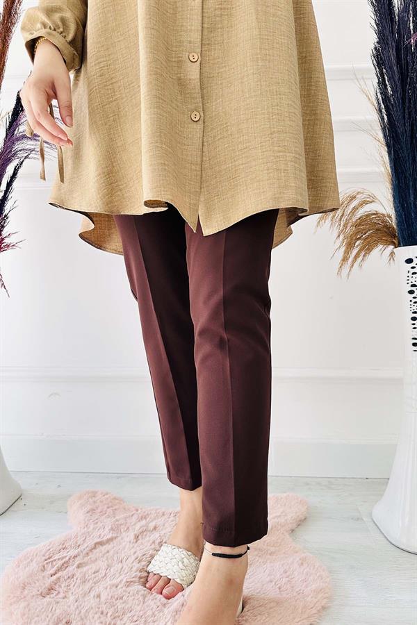 Gamzem Pantolon 552 Kahve