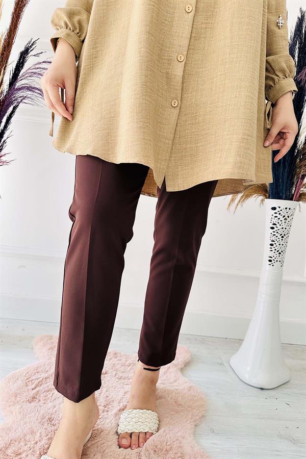 Gamzem Pantolon 552 Kahve