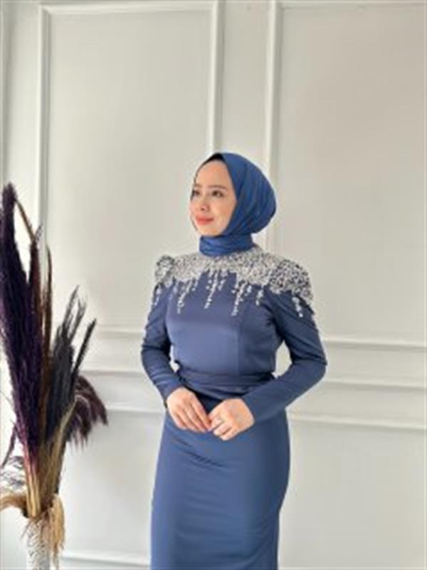 HENNİN OMUZ PUL TAŞ DTY ABİYE 4803 İndigo