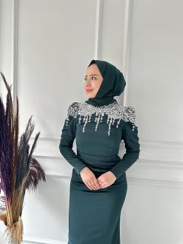 HENNİN OMUZ PUL TAŞ DTY ABİYE 4803 Zümrüt