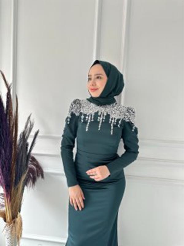 HENNİN OMUZ PUL TAŞ DTY ABİYE 4803 Zümrüt