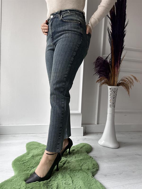 Silme Taşlı Dikişsiz Paça Pnt 1773-62 TİNTLİ