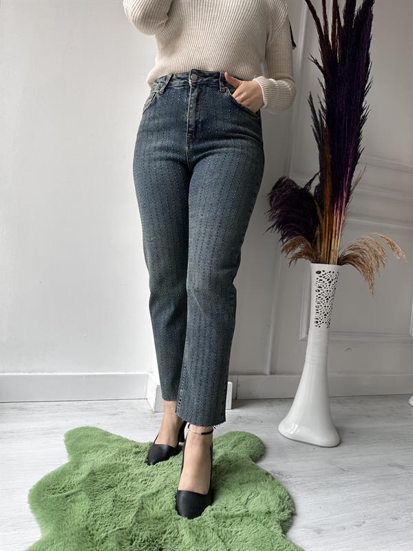 Silme Taşlı Dikişsiz Paça Pnt 1773-62 TİNTLİ