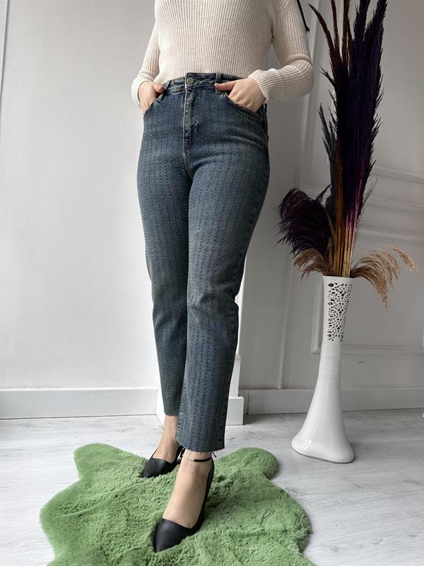 Silme Taşlı Dikişsiz Paça Pnt 1773-62 TİNTLİ