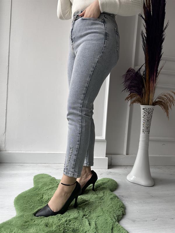Xlove Paça Taşlı Kot Pnt 1713 A.MAVİ