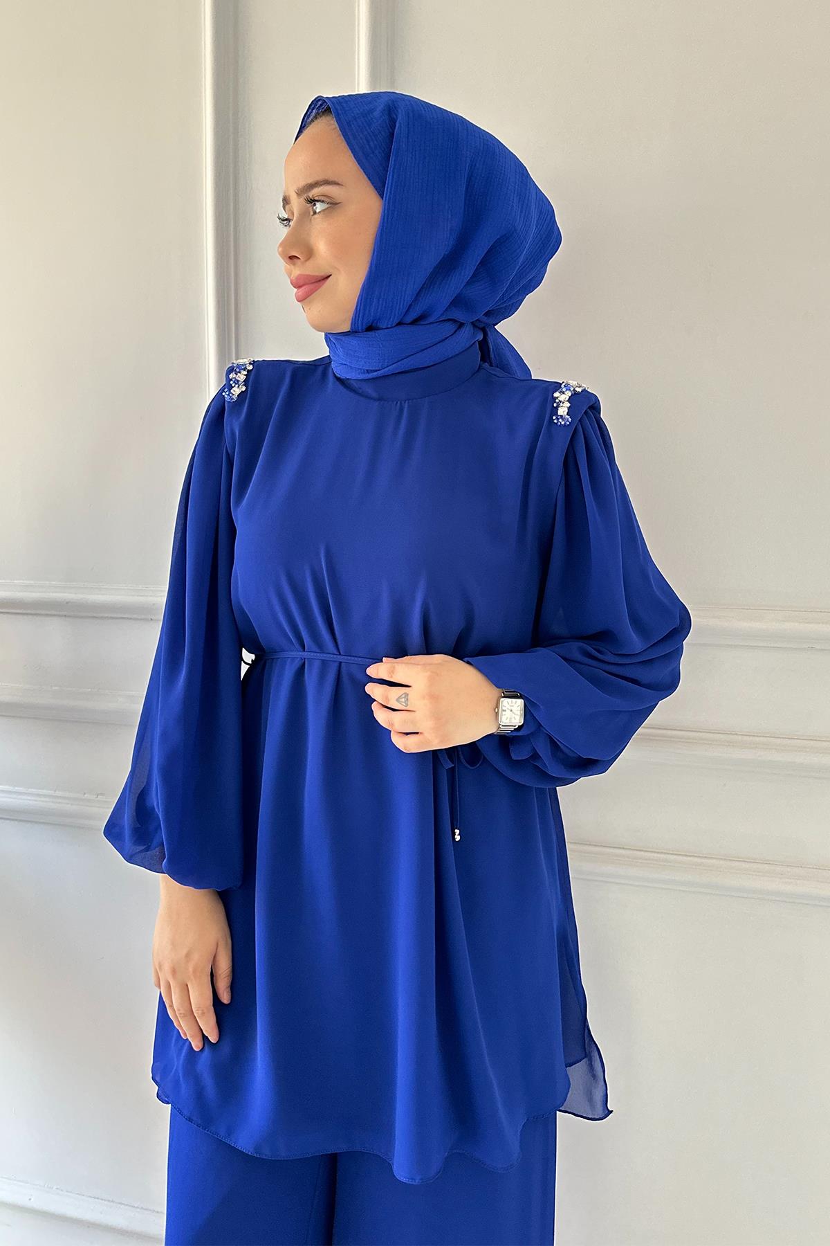 FAMELİN OMUZ TAŞLI TKM 9296 Saks